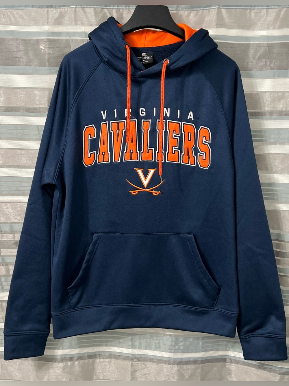Colosseum Virginia Cavaliers Navy & Orange Pullover Hoodie with Logo